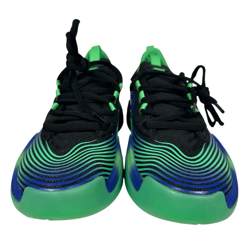 adidas Women's Black, Blue & Green Wave-Effect Athletic Sneakers